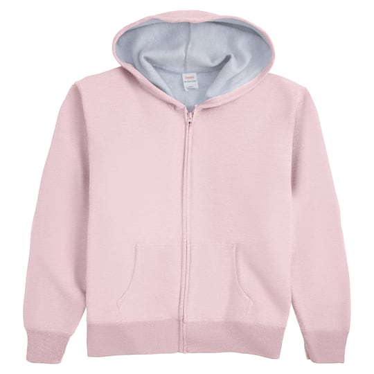 Hanes EcoSmart Full-Zip Women's Hoodie in Pale Pink | XL | Michaels®